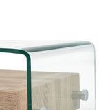 vidaXL Coffee Table Clear 98x45x31 cm Tempered Glass | SKU: 284747 | Barcode: 8719883714271