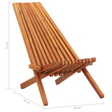 vidaXL Folding Outdoor Lounge Chairs 2 pcs Solid Acacia Wood | SKU: 45975 | Barcode: 8719883719214