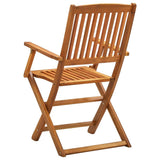 vidaXL Folding Outdoor Chairs 2 pcs Solid Acacia Wood - Brown | SKU: 46337 | Barcode: 8719883722160