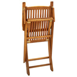 vidaXL Folding Outdoor Chairs 2 pcs Solid Acacia Wood - Brown | SKU: 46337 | Barcode: 8719883722160