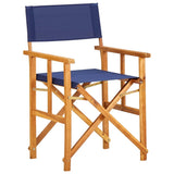 vidaXL Director's Chairs 2 pcs Solid Acacia Wood Blue | SKU: 45948 | Barcode: 8719883723150