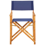 vidaXL Director's Chairs 2 pcs Solid Acacia Wood Blue | SKU: 45948 | Barcode: 8719883723150