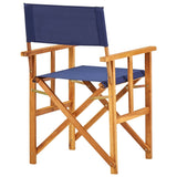 vidaXL Director's Chairs 2 pcs Solid Acacia Wood Blue | SKU: 45948 | Barcode: 8719883723150