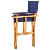 vidaXL Director's Chairs 2 pcs Solid Acacia Wood Blue | SKU: 45948 | Barcode: 8719883723150