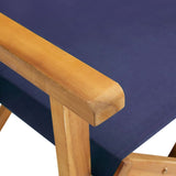 vidaXL Director's Chairs 2 pcs Solid Acacia Wood Blue | SKU: 45948 | Barcode: 8719883723150