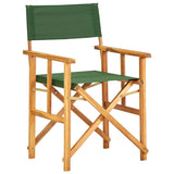 vidaXL Director's Chairs 2 pcs Solid Acacia Wood Green | SKU: 45949 | Barcode: 8719883723167