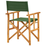 vidaXL Director's Chairs 2 pcs Solid Acacia Wood Green | SKU: 45949 | Barcode: 8719883723167