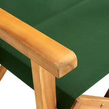 vidaXL Director's Chairs 2 pcs Solid Acacia Wood Green | SKU: 45949 | Barcode: 8719883723167