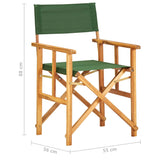 vidaXL Director's Chairs 2 pcs Solid Acacia Wood Green | SKU: 45949 | Barcode: 8719883723167