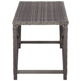 vidaXL Garden Bench 120 cm Poly Rattan Grey | SKU: 46211 | Barcode: 8719883727615