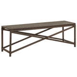 vidaXL Garden Bench 120 cm Poly Rattan Brown | SKU: 46212 | Barcode: 8719883727622