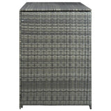 vidaXL Double Wheelie Bin Shed Poly Rattan Anthracite 148x77x111 cm | SKU: 46463 | Barcode: 8719883732084
