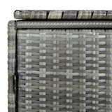 vidaXL Double Wheelie Bin Shed Poly Rattan Anthracite 148x77x111 cm | SKU: 46463 | Barcode: 8719883732084
