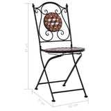 vidaXL Mosaic Bistro Chairs 2 pcs Brown Ceramic | SKU: 46714 | Barcode: 8719883733647