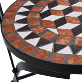 vidaXL Mosaic Bistro Chairs 2 pcs Brown Ceramic | SKU: 46714 | Barcode: 8719883733647