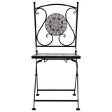 vidaXL Mosaic Bistro Chairs 2 pcs Grey | SKU: 46716 | Barcode: 8719883733661