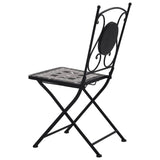 vidaXL Mosaic Bistro Chairs 2 pcs Grey | SKU: 46716 | Barcode: 8719883733661