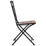 vidaXL Mosaic Bistro Chairs 2 pcs Orange/Grey | SKU: 46718 | Barcode: 8719883733685