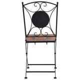 vidaXL Mosaic Bistro Chairs 2 pcs Orange/Grey | SKU: 46718 | Barcode: 8719883733685