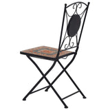 vidaXL Mosaic Bistro Chairs 2 pcs Orange/Grey | SKU: 46718 | Barcode: 8719883733685