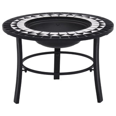 VidaXL Black And White Mosaic Firepit | SKU: 46721 | UPC: 8719883733715