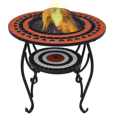 VidaXL Mosaic Terracotta And White Firepit Table | SKU: 46726 | UPC: 8719883733760