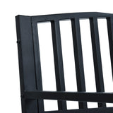 vidaXL Garden Bench 125cm Black Steel N1 | SKU: 47941 | Barcode: 8719883745961