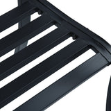 vidaXL Garden Bench 125cm Black Steel N1 | SKU: 47941 | Barcode: 8719883745961