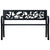 vidaXL Garden Bench 125cm Black Steel N2 | SKU: 47942 | Barcode: 8719883745978