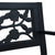 vidaXL Garden Bench 125cm Black Steel N2 | SKU: 47942 | Barcode: 8719883745978