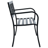 vidaXL Garden Bench 125cm Black Steel N3 | SKU: 47943 | Barcode: 8719883745985