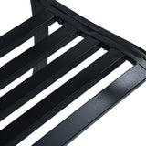 vidaXL Garden Bench 125cm Black Steel N3 | SKU: 47943 | Barcode: 8719883745985