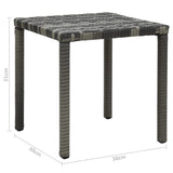 vidaXL Sun Loungers With Table Poly Rattan Anthracite | SKU: 47750 | Barcode: 8719883746098