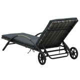 vidaXL Sun Loungers With Table Poly Rattan Anthracite | SKU: 47750 | Barcode: 8719883746098