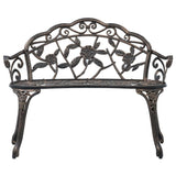 vidaXL Bistro Bench 100cm Bronze Cast Aluminium | SKU: 47859 | Barcode: 8719883751283