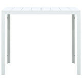 vidaXL Coffee Table White 78x78x74 cm HDPE Wood Look | SKU: 47881 | Barcode: 8719883751627