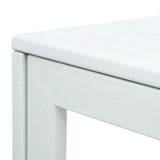 vidaXL Coffee Table White 78x78x74 cm HDPE Wood Look | SKU: 47881 | Barcode: 8719883751627