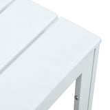 vidaXL Coffee Table White 78x78x74 cm HDPE Wood Look | SKU: 47881 | Barcode: 8719883751627