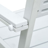 vidaXL Garden Chairs 4 pcs White HDPE Wood Look | SKU: 47884 | Barcode: 8719883751658