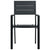 vidaXL Garden Chairs 4 pcs Black HDPE Wood Look | SKU: 47886 | Barcode: 8719883751672