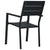 vidaXL Garden Chairs 4 pcs Black HDPE Wood Look | SKU: 47886 | Barcode: 8719883751672