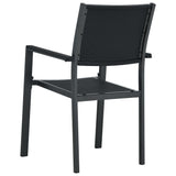 vidaXL Garden Chairs 2 pcs Black Plastic Rattan Look | SKU: 47889 | Barcode: 8719883751702