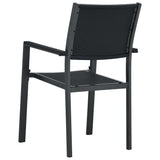 vidaXL Garden Chairs 4 pcs Black Plastic Rattan Look | SKU: 47890 | Barcode: 8719883751719