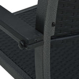 vidaXL Garden Chairs 4 pcs Black Plastic Rattan Look | SKU: 47890 | Barcode: 8719883751719