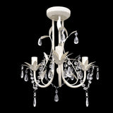 vidaXL Crystal Pendant Ceiling Lamp Chandeliers 4 pcs Elegant White | SKU: 278739 | Barcode: 8719883759647