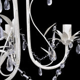 vidaXL Crystal Pendant Ceiling Lamp Chandeliers 4 pcs Elegant White | SKU: 278739 | Barcode: 8719883759647