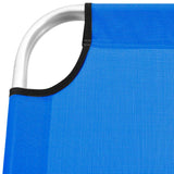 vidaXL Extra High Folding Senior Sunbed Blue Aluminium | SKU: 47912 | Barcode: 8719883760018
