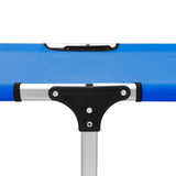 vidaXL Extra High Folding Senior Sunbed Blue Aluminium | SKU: 47912 | Barcode: 8719883760018