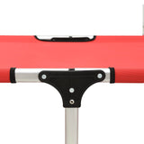 vidaXL Extra High Folding Senior Sunbed Red Aluminium | SKU: 47914 | Barcode: 8719883760032