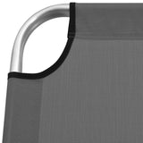 vidaXL Extra High Folding Senior Sunbed Grey Aluminium | SKU: 47915 | Barcode: 8719883760049